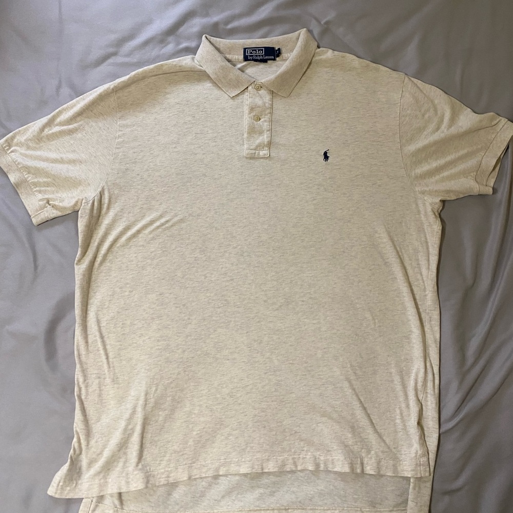 Men’s light weight heathered polo shirt